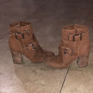 Brown Vince Camuto heeled ankle boots